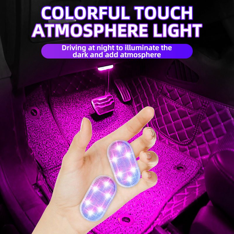 Car lighting multi-function reading lamp led atmosphere lamp car touch sensing usb charging car roof emergency lamp