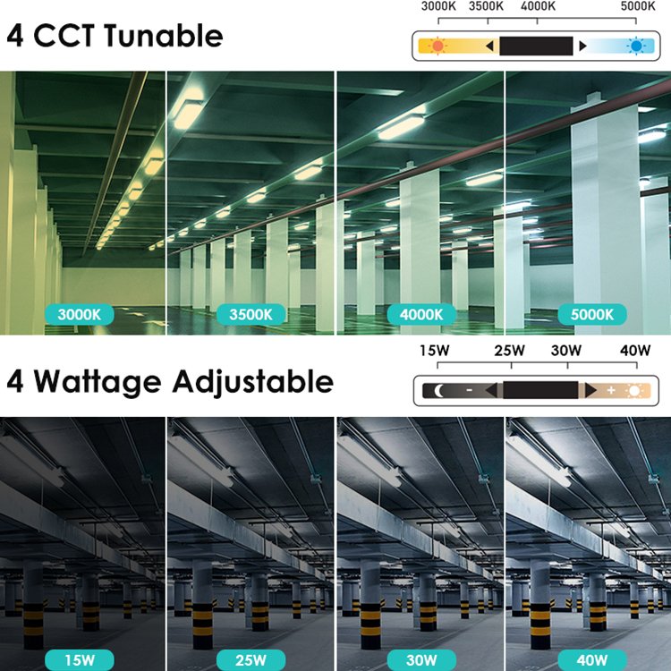 Popular Factory 15w 24w 30w 40w Warehouse Industrial Suspended Ceiling Led Triproof Light Fixture