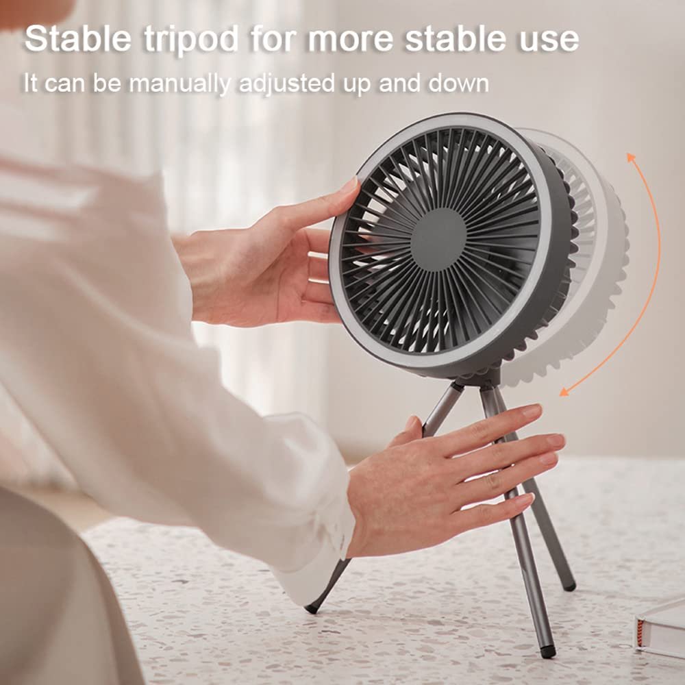 Hanging dual-purpose tripod outdoor fan light USB camping tent portable small ceiling fan camping fan