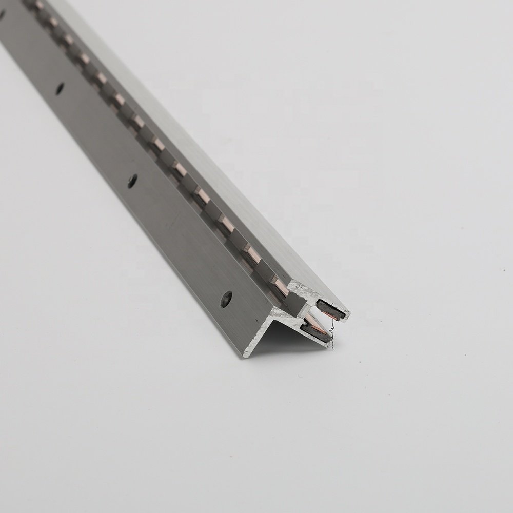 High quality guide rails are widely used for shelf lights. The built-in design of the power rail is safer and more aesthetically