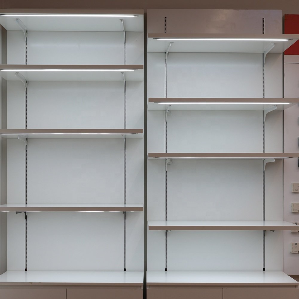 High quality guide rails are widely used for shelf lights. The built-in design of the power rail is safer and more aesthetically