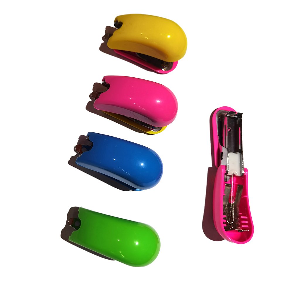 Wholesale manual mini paper stapler light multi-color cute mini stapler