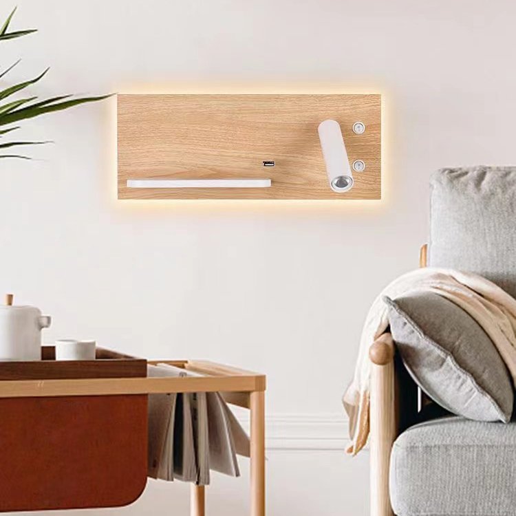 Led Desk Lamp, Wireless Charging With USB, Lamp Can Rotate 360 Degrees Wall lamp
