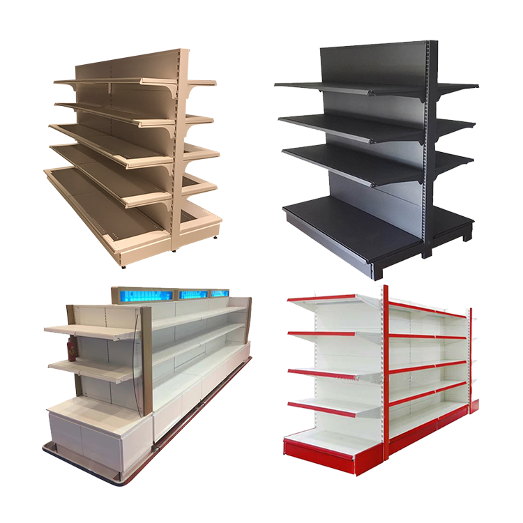 New Design Single Side Metal Shop Retail Store Book Shelves