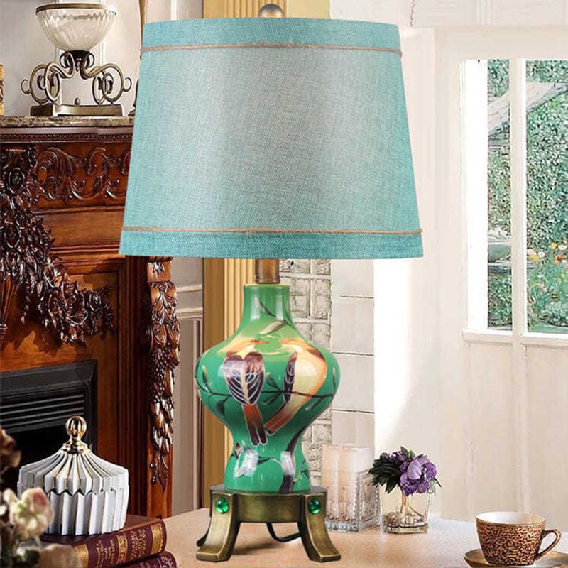 American Retro LED Table Lamp European Luxury Night lamps home decor Living Room Hotel Bedroom bedside lamp Desk Light