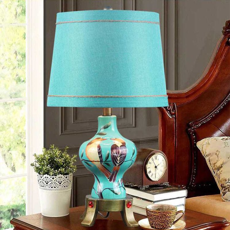 American Retro LED Table Lamp European Luxury Night lamps home decor Living Room Hotel Bedroom bedside lamp Desk Light