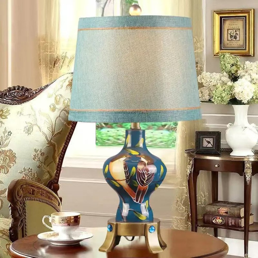 American Retro LED Table Lamp European Luxury Night lamps home decor Living Room Hotel Bedroom bedside lamp Desk Light
