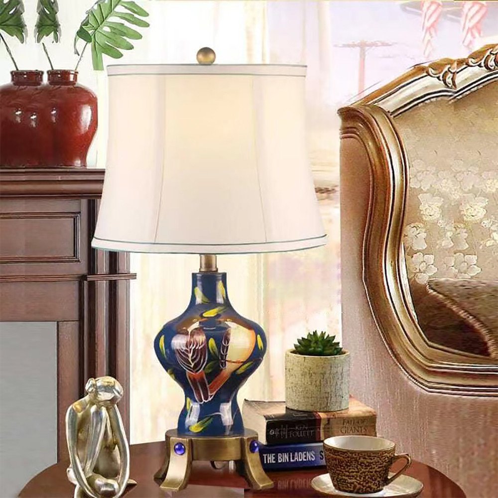 American Retro LED Table Lamp European Luxury Night lamps home decor Living Room Hotel Bedroom bedside lamp Desk Light