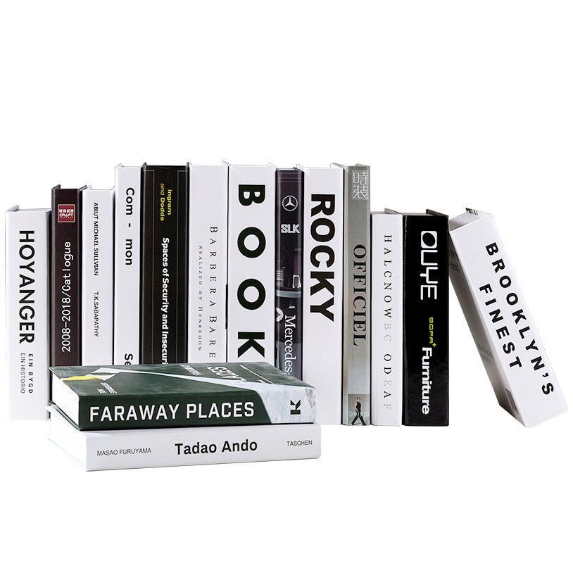 Wholesale Book Shelf Decor caja decoracion de hogar Books Boxes False box Faux Books for Simulation Home Decoration stack
