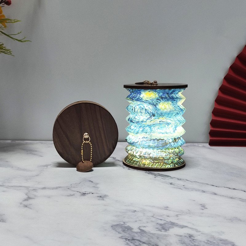 Led Creative Folding Roundl USB Rechargeable Night Book Light As Gift For Kids Friend Holiday Party Bedroom Desk Table Decor