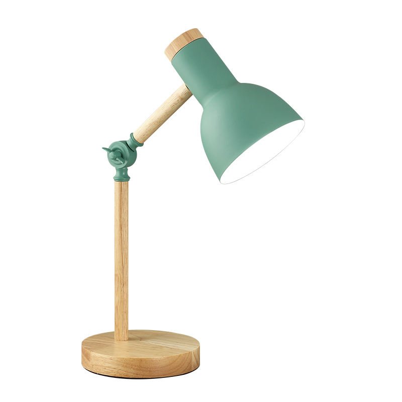 Led Table Lamp Studying Reading Metal Wood Table Lamps For Home Bookstore Decor