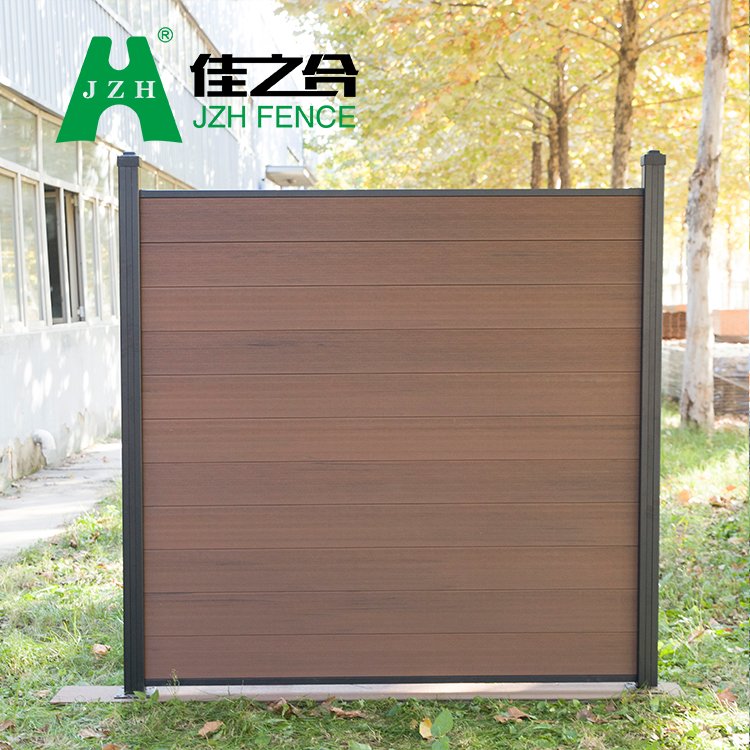 Factory Direct Sale Waterproof DIY Wood Plastic Composite Fence With LED Light Strips