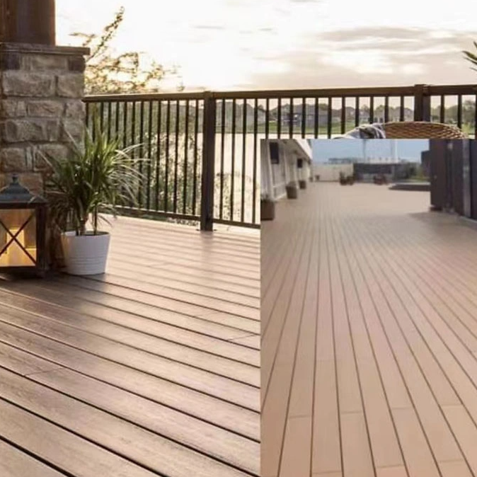 Factory Direct Sale Waterproof DIY Wood Plastic Composite Fence With LED Light Strips