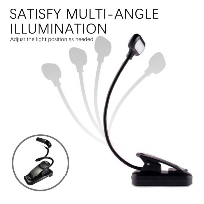 Jumon Book Light 3 Brightness Levels Clip On Rechargeable Eye-Friendly Lighting for Kids Small Reading Lights for Books in Bed