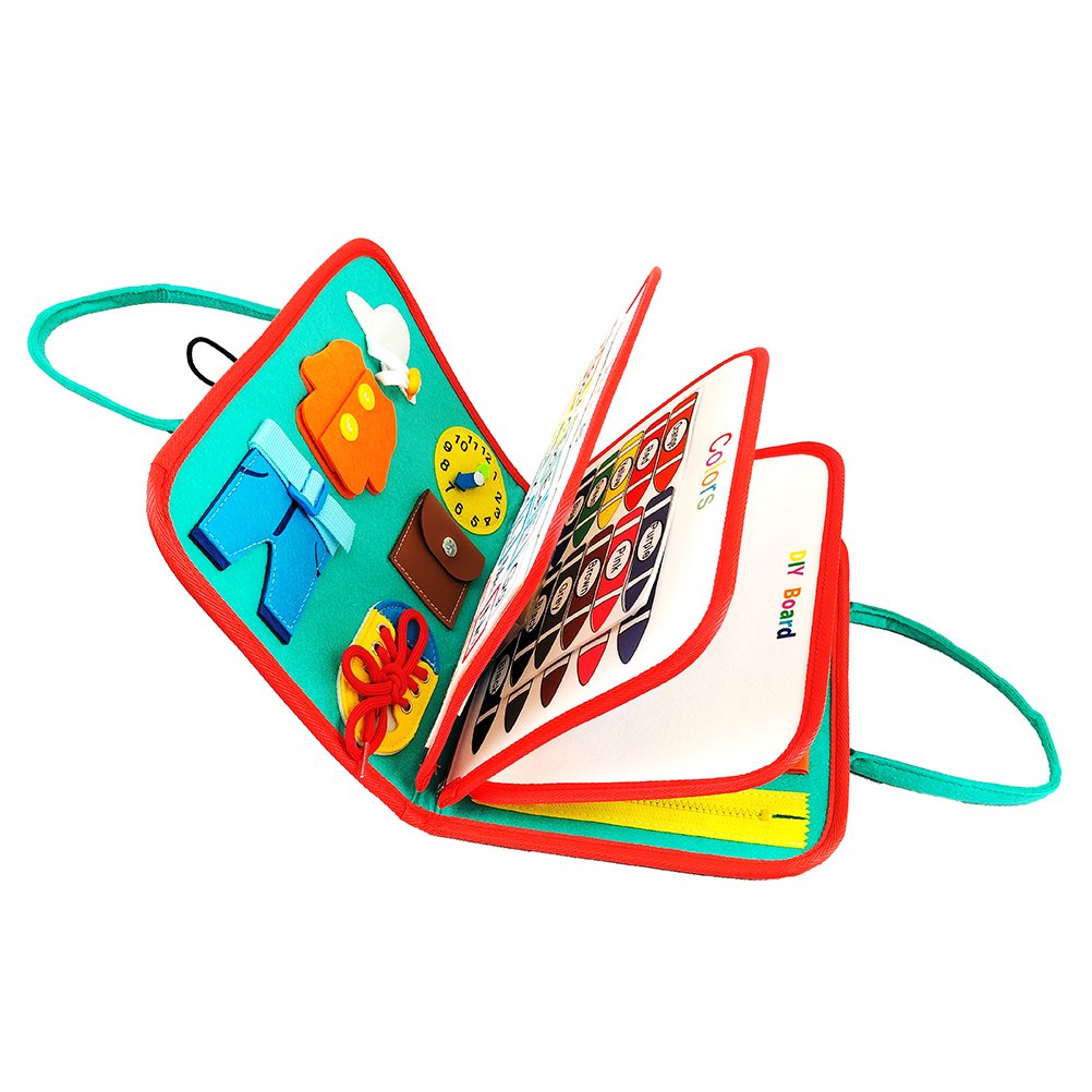 High Quality Materials Children Early Educational Learning Toys Busy Board Stand With Letters and Numbers Customisable Books