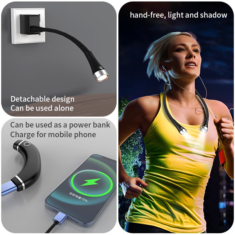 Wholesale LED Book Light GDS666 LED USB Rechargeable Book Reading Light Portable Reading Book Light