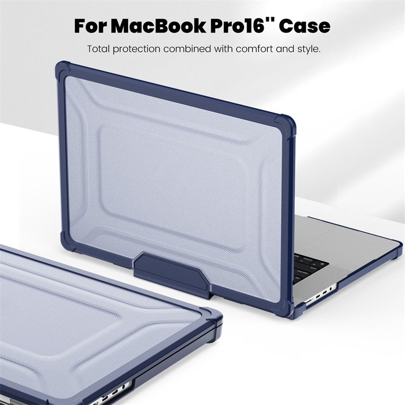 Heavy Duty Sturdy Dual Fold Stand Protective Flip Laptop Case for Mac Book Air 15 15.3 inches 2023 2024 M2 A2941/M3 A3114