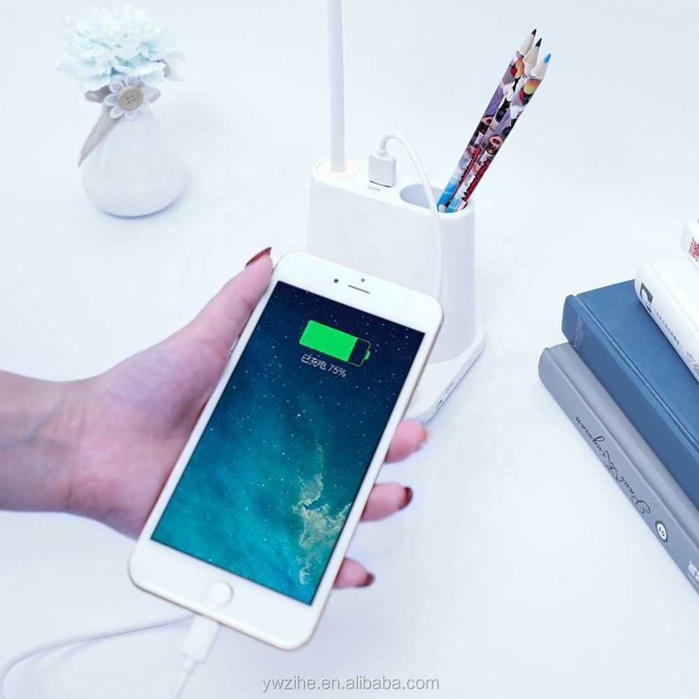 USB Rechargeable LED Desk Lamp Touching Dimming Adjustment Table Lamp for Children Kids Reading Studying Eye Protect Desk Lamp