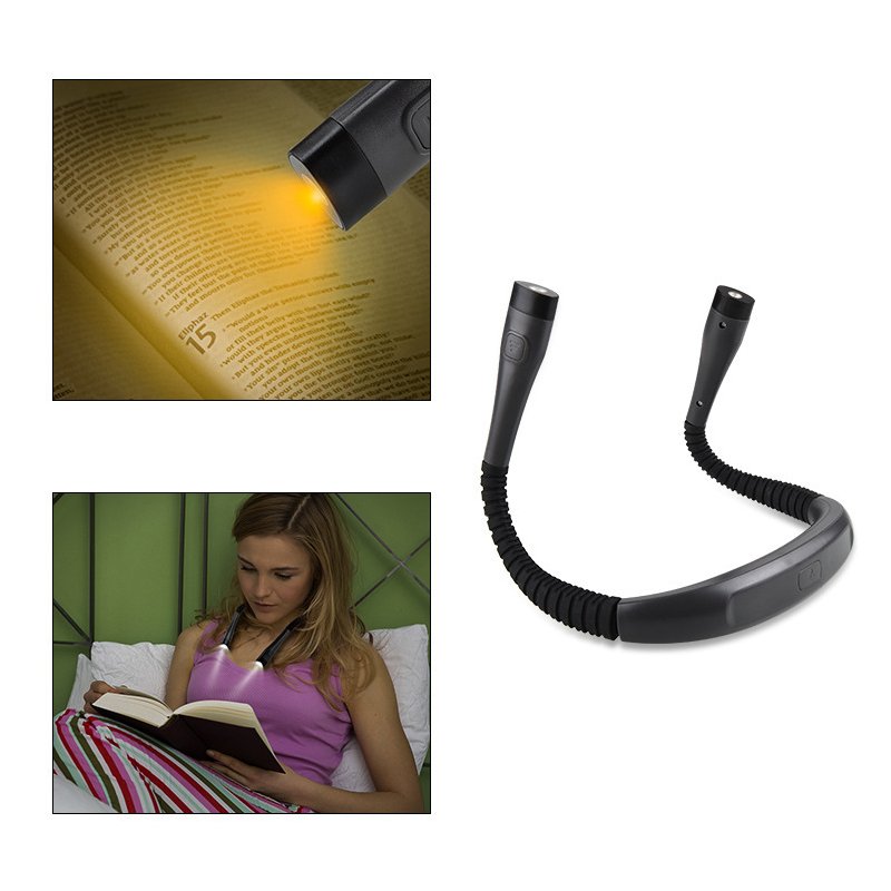 Adjustment goose neck reading lamp USB rechargeable 3W reading light for neck