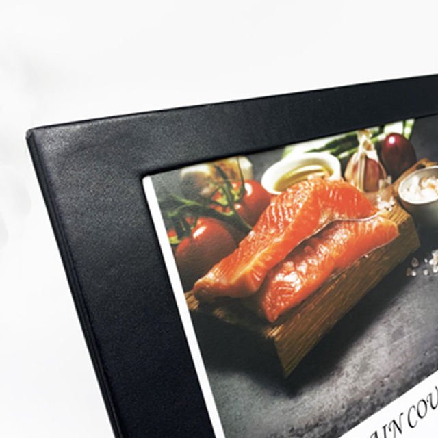 Best Selling PU Led Menu Book Illuminated Hotel Menu Cover for Restaurant Bar Cafe Club