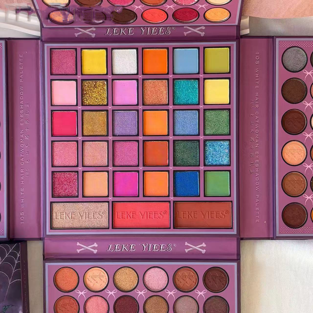 New Arrival Eyeshadow Book Makeup Halloween Eye Shadow Palette Colorful Glitter Shimmer Matte Multiple Use Eyeshadow