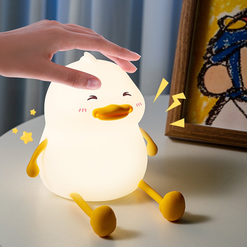 Newish Creative ABS Animal Modern Lamparas Bedroom Bedside Table Desk Lamp Room Decor Baby Fat Duck Kids Led Night Light