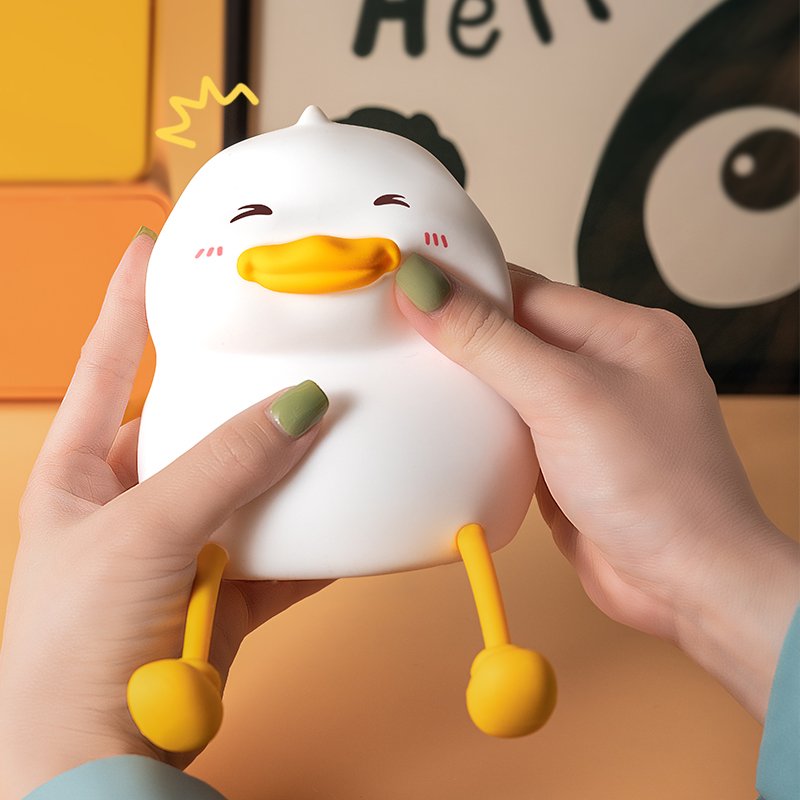 Newish Creative ABS Animal Modern Lamparas Bedroom Bedside Table Desk Lamp Room Decor Baby Fat Duck Kids Led Night Light