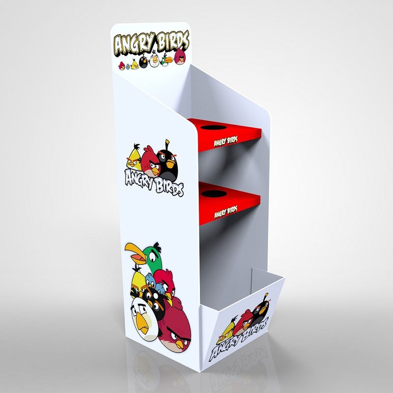 Water Proof PVC Pop Floor Display Stand Shelf for Promotion