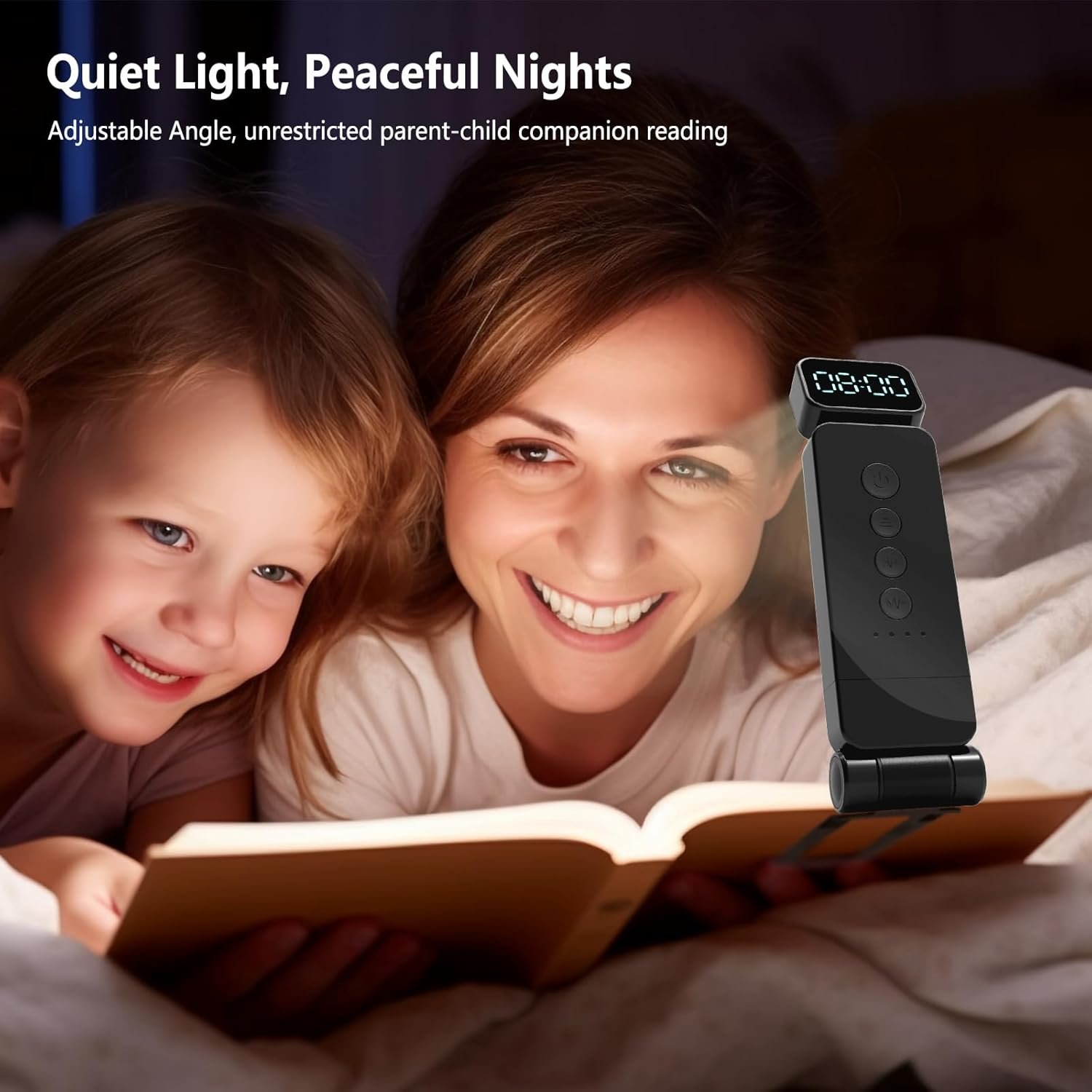 USB Rechargeable light for book Brightness Adjustable LED Clip on Book Light Eye Care Book Lamp