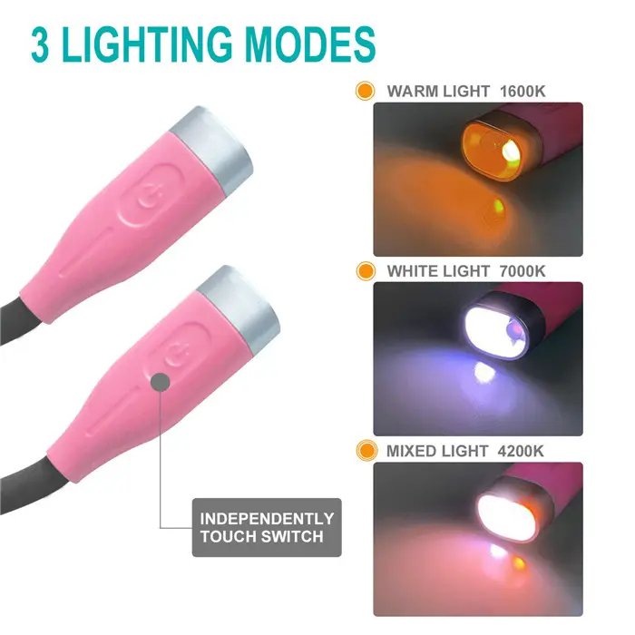 Rechargeable U Shaped Flexible LED Book Neck Reading Light Hands Free Led Neck Lights for Sale at Best Prices