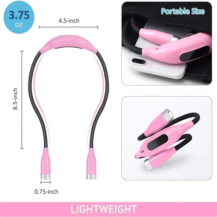 Rechargeable U Shaped Flexible LED Book Neck Reading Light Hands Free Led Neck Lights for Sale at Best Prices