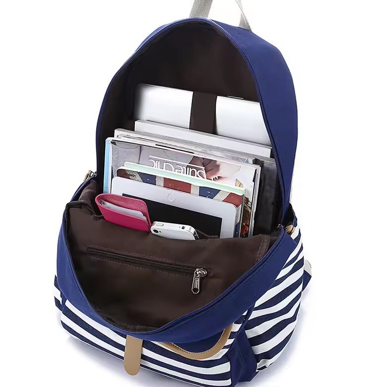 High quality Stripe Backpacks factory low prices School Book bags With Wholesale Popular