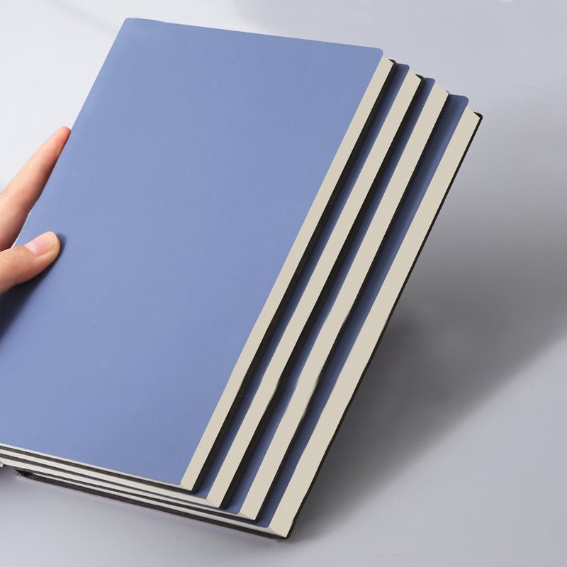 Custom Office School Supplies Colorful PU Leather Soft Cover A5 Student book Diary Notebook