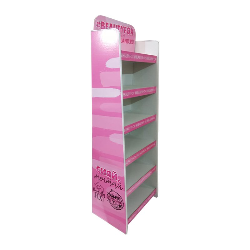 Cute Print Customized Size and Shape Supermarket Book Snack Socks Bottle Water PVC Display Stand