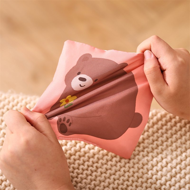 Early Education Baby Cloth Book Toy Box Simulation Sensory Wrinkle Tear-Resistant Tissue with Light Function Sound Paper Books
