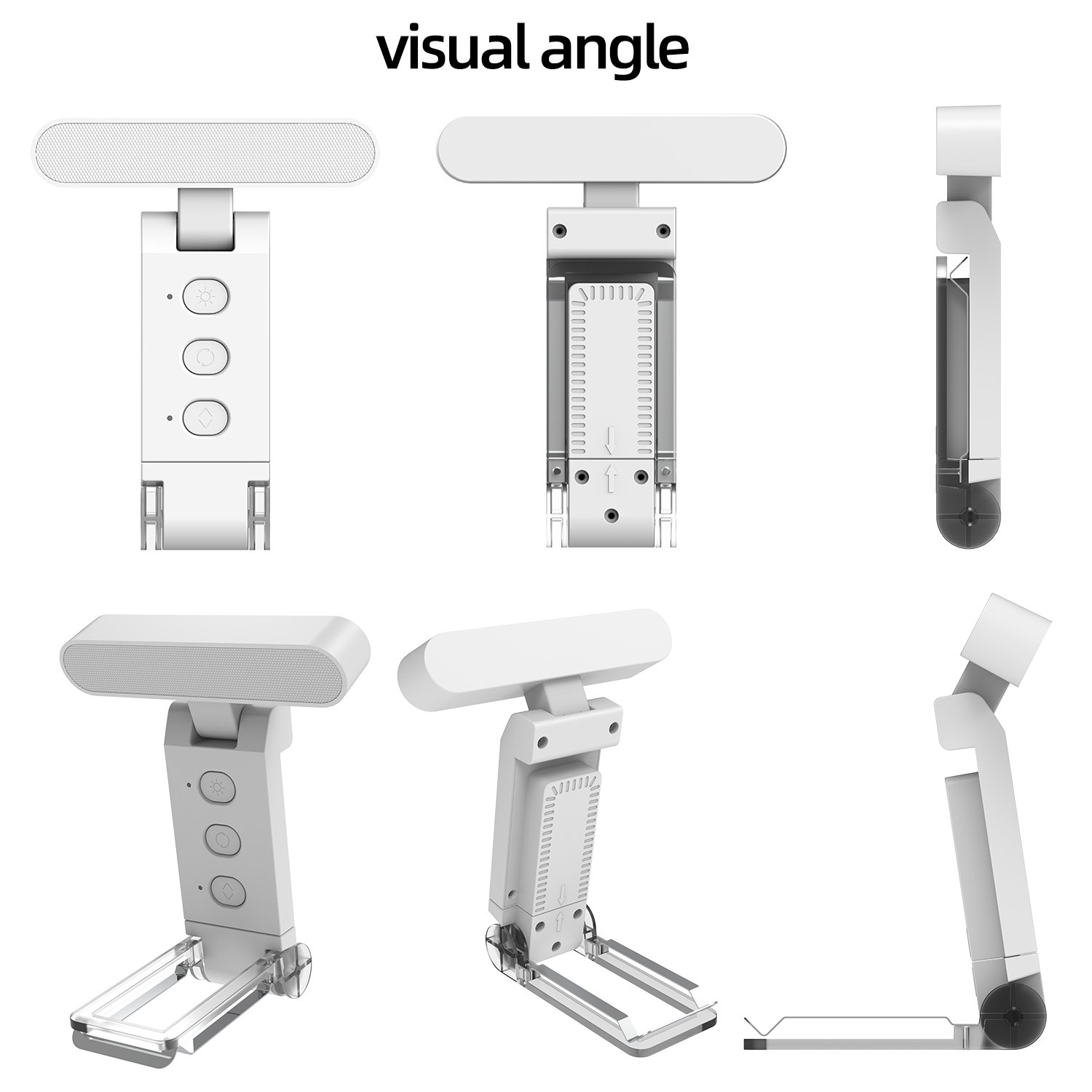 LED light built-in lithium battery book holder light night light book use can