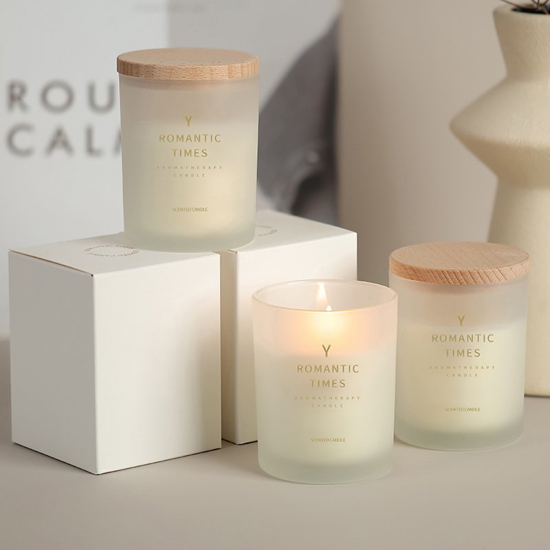 Factory Directly Supplies Aromatherapy Candle Private Label Organic Unique Other Scented Candles With Wooden Lid