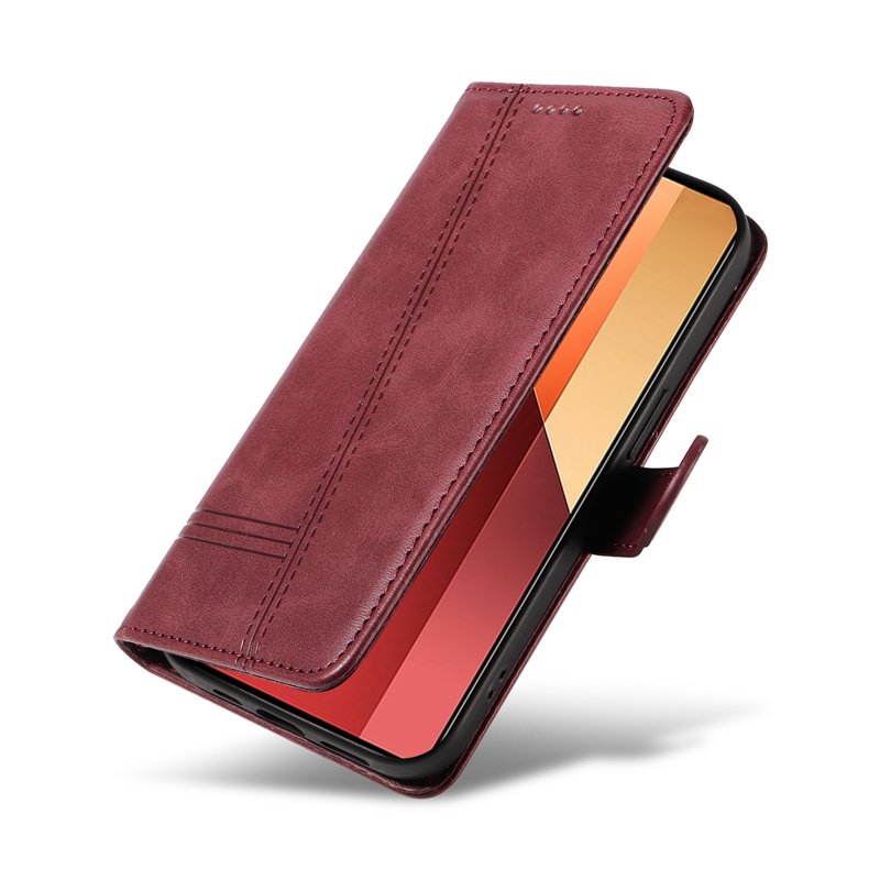 PU Leather case for Xiaomi 11 Lite/12 Pro/13T/14 Ultra, Wallet stand case For Redmi K70E 5G/Mi Poco X6 pro 5G