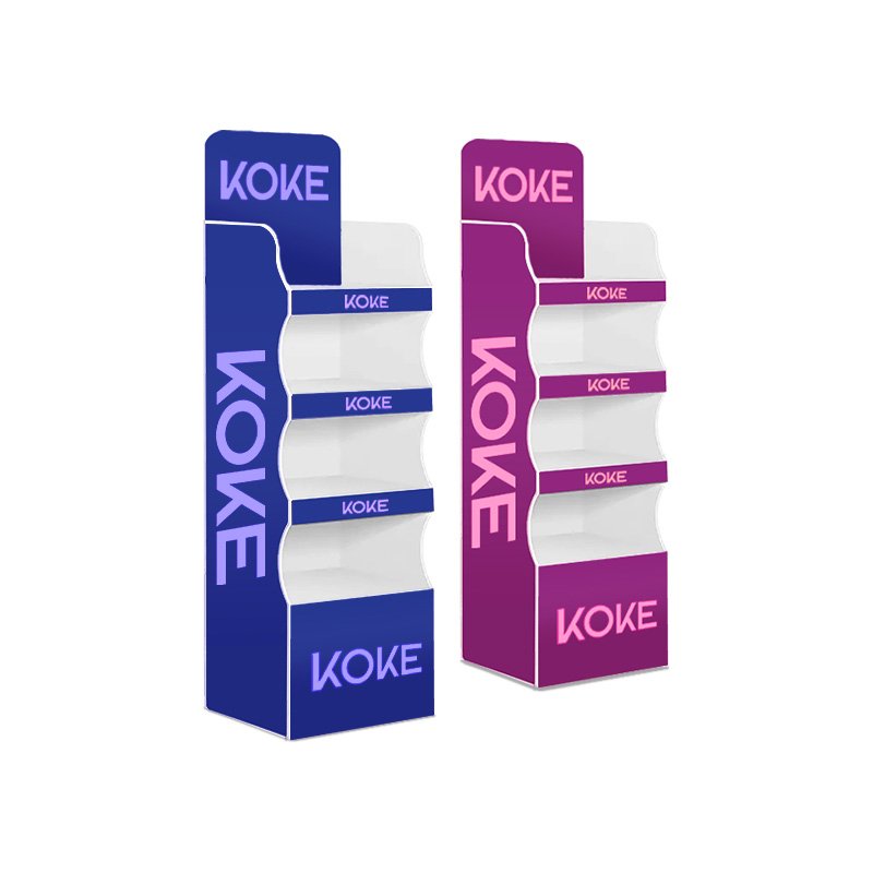 Advertising Pop PVC Foam Cardboard Display Small Floor Display Stand Rack