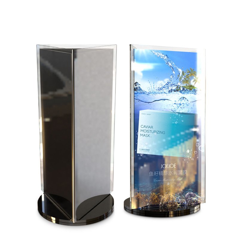 Acrylic Menu Display Wholesale Skincare Display Menu Stand