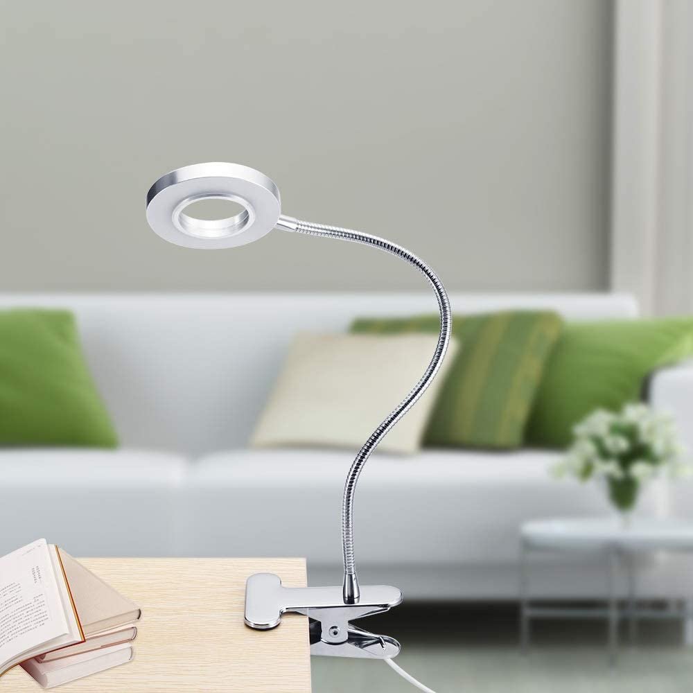 Modern Rechargeable Plastic LED Reading Book Led Lights Flexible Office bedside Lamp With Clamp Lamp