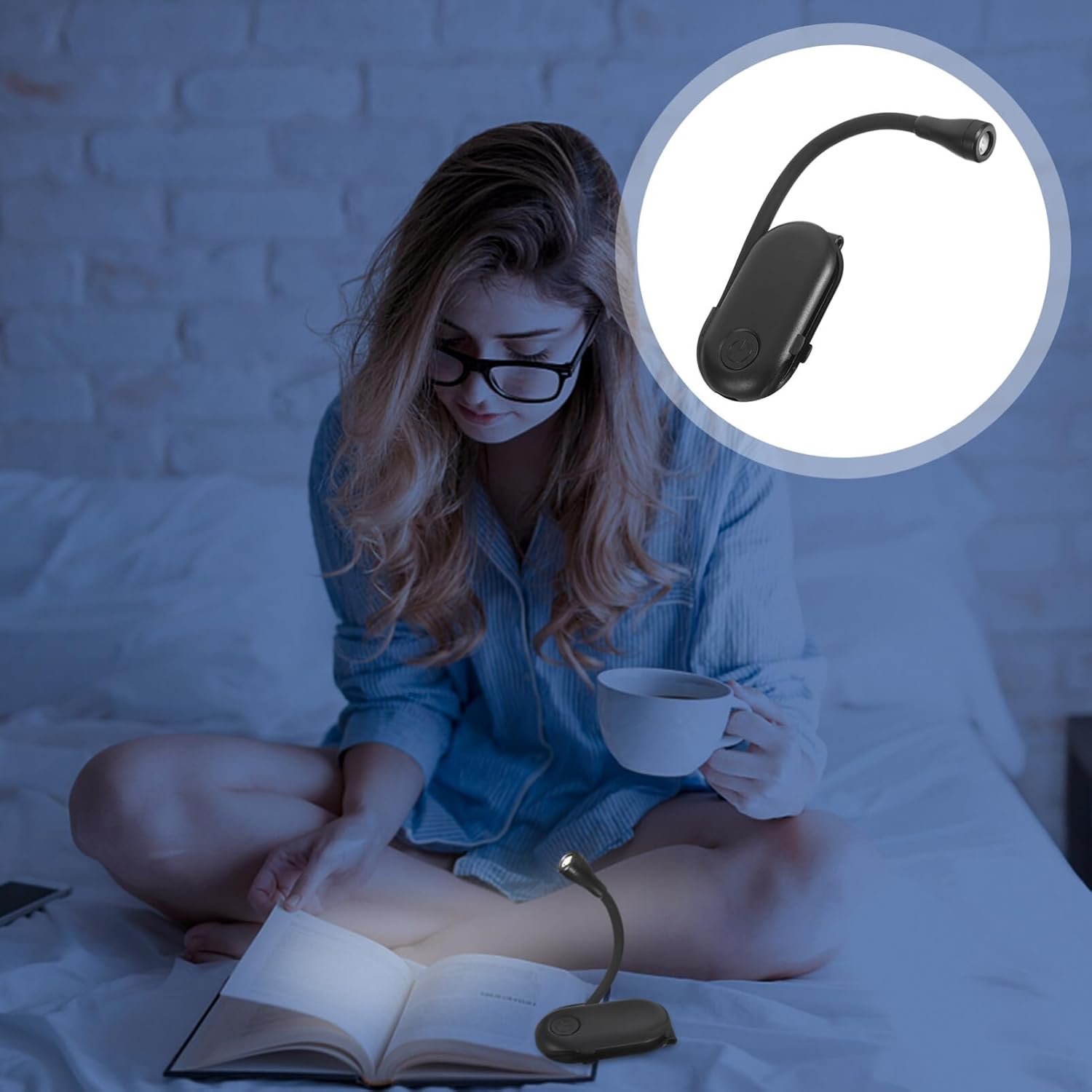 Tsinye Flexible Rechargeable Stepless Dimming Hands Free Clip-on Lamp Eye Protection Led Clip Desk Lamp for Bedroom Living Room