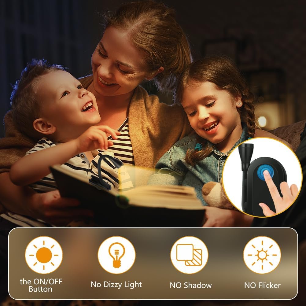 Tsinye Flexible Rechargeable Stepless Dimming Hands Free Clip-on Lamp Eye Protection Led Clip Desk Lamp for Bedroom Living Room