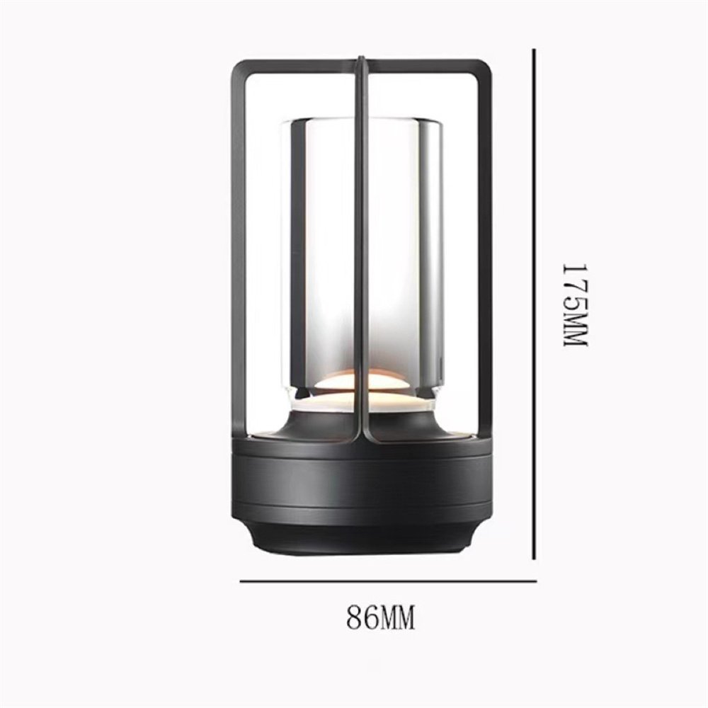 High Quality Battery Restaurant Decor luxury hotel Portable Touch Retro Rechargeable Electroplating Gold LED Table Lamp Cordless