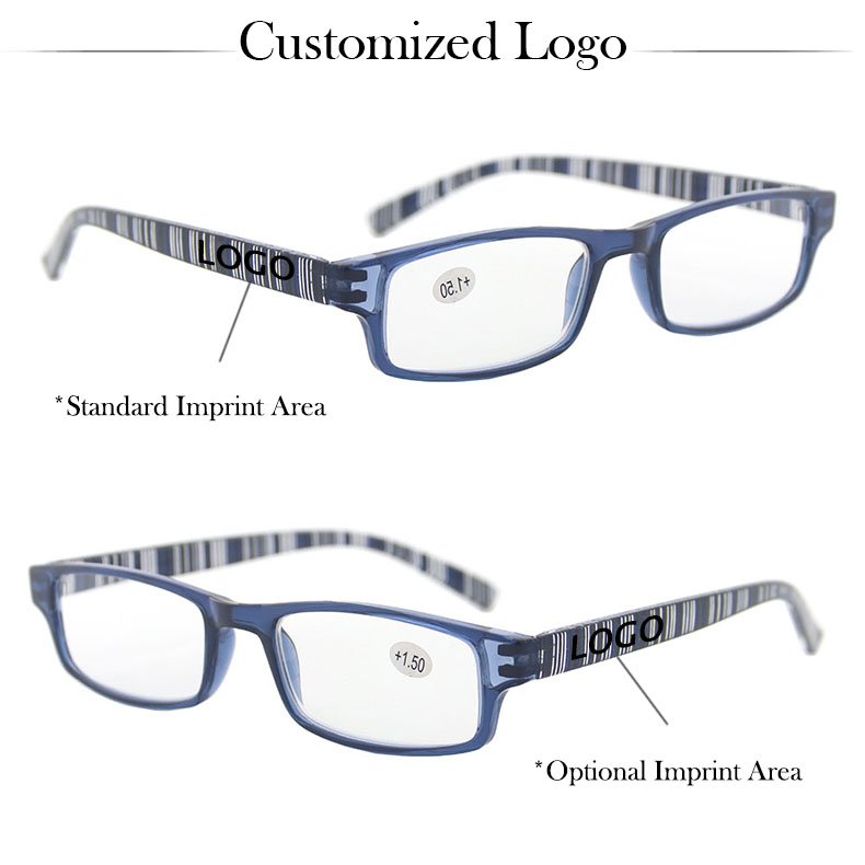 New Reader Reading glasses Fashion Designer Thin Printing Temple Reading glasses for adult