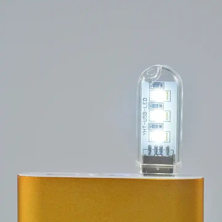 Portable USB LED Night Light Power Bank PC Laptop Powered 3 LED Lamp DC5V Ultra Bright Reading Book Lamp