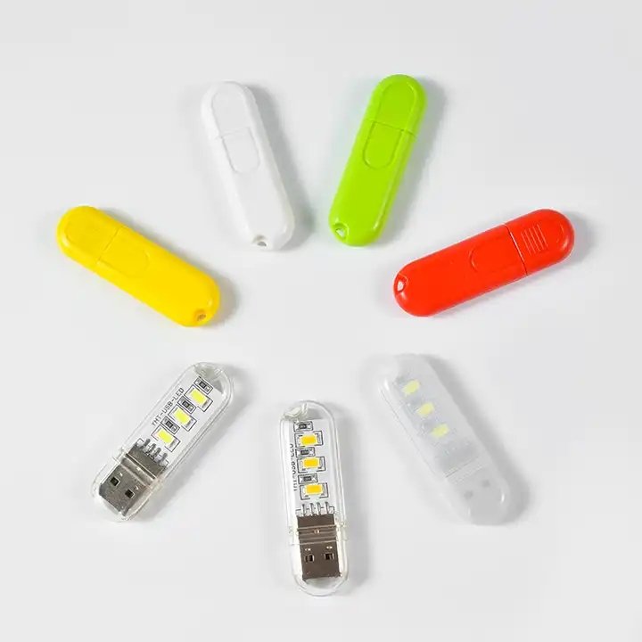 Portable USB LED Night Light Power Bank PC Laptop Powered 3 LED Lamp DC5V Ultra Bright Reading Book Lamp