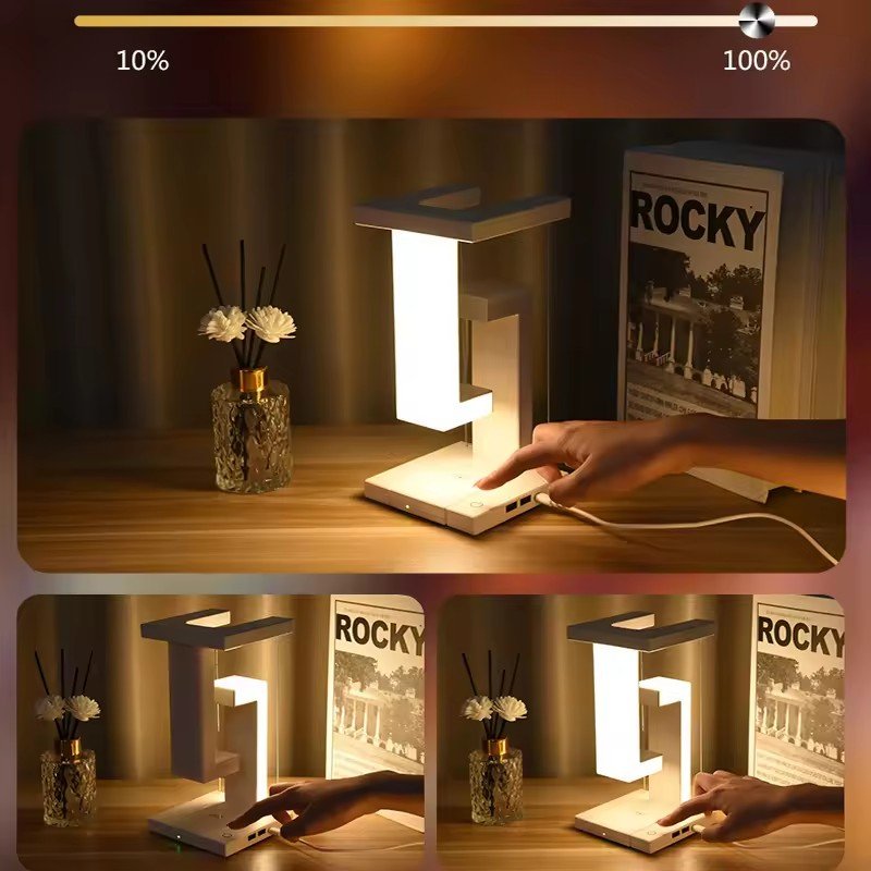 Modern Creation Led Table Light Desk Study Lamps Wireless 15W Charging in Phone Living Room Book Room