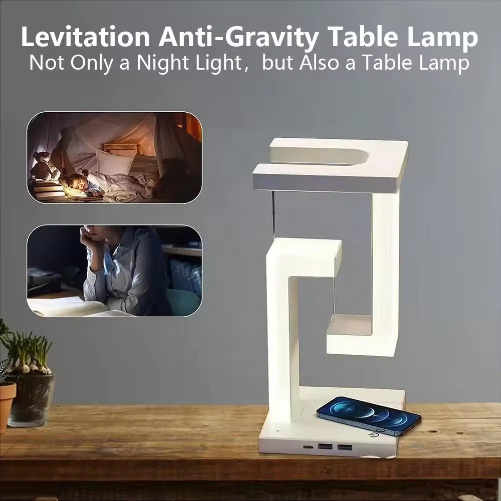 Modern Creation Led Table Light Desk Study Lamps Wireless 15W Charging in Phone Living Room Book Room