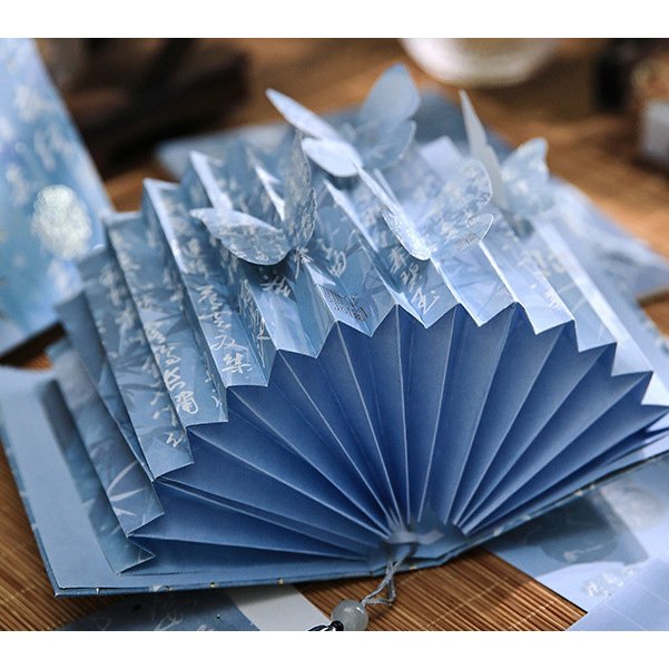 DIY Lan ting Collection Preface Guofeng Book Lamp Ancient Style Calligraphy Children's Hand-Folded LED Night Lantern Book Lights